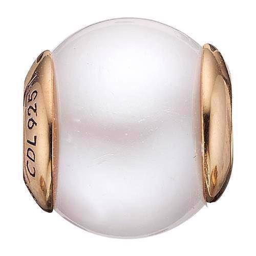 Image of Christina Collect Forgyldt sølv Pearl White Hvid ferskvandsperle, model 623-G33